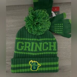 **Grinch beanie and gloves** Dr Seuss! Youth size